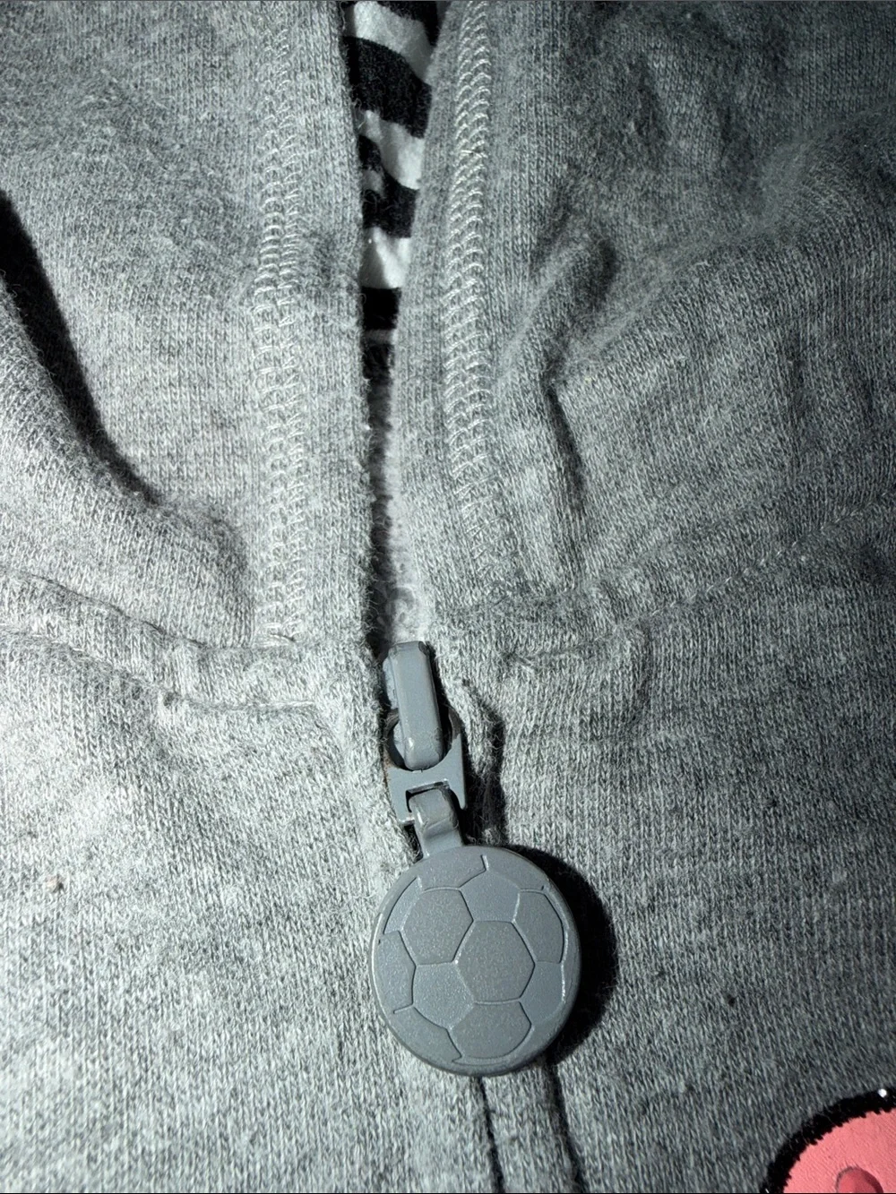 Justice soccer zip up hoodie
